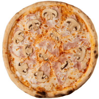 Піца шинка та гриби 25см.